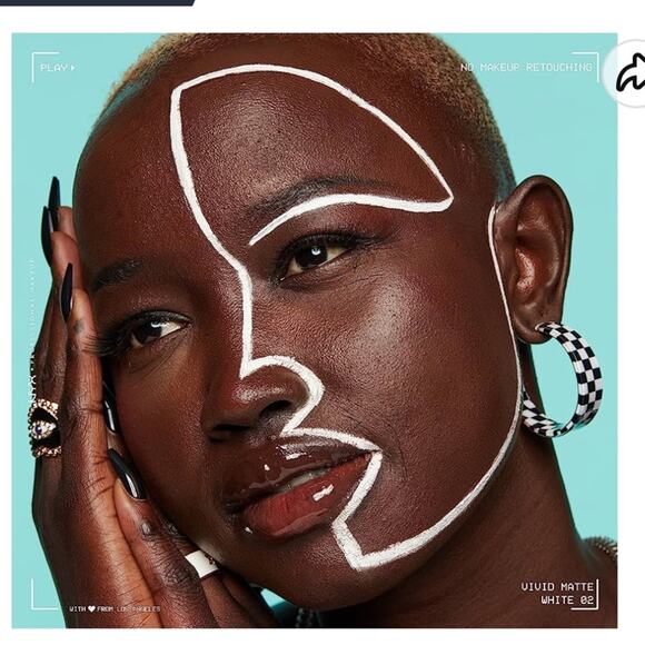 NYX White Vivid Matte Liquid Eyeliner New Full Size NWT - Picture 6 of 6